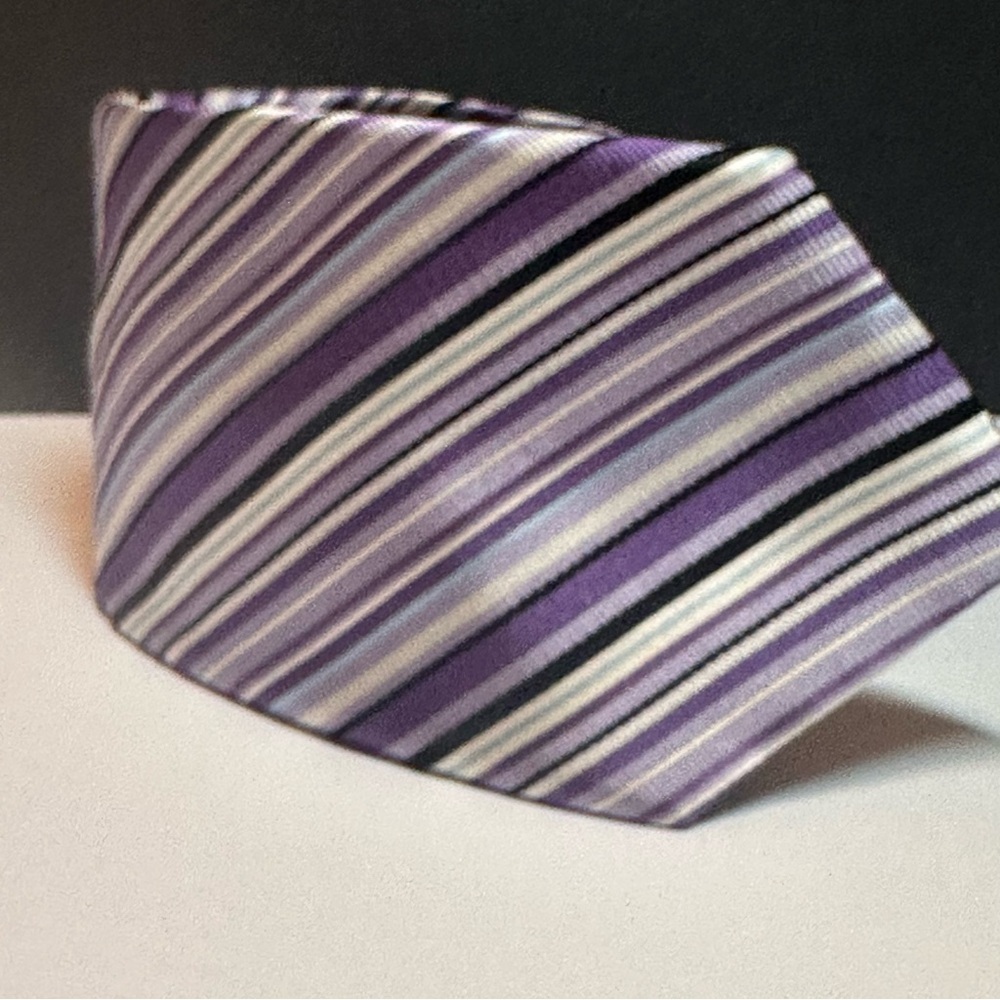 Michael Kors Silk Tie purple color pallet Size OS  NWT Preppy Fashion Trendy